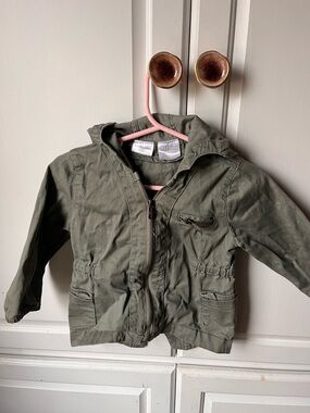 Kardashian Kids Olive Green Hooded Jacket